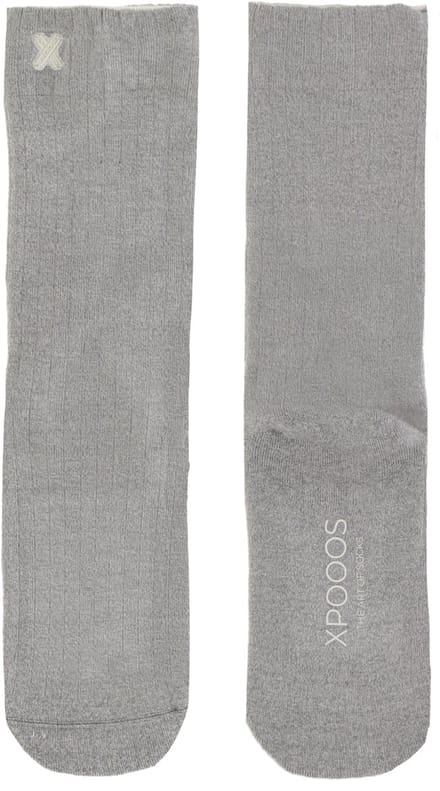 XPOOOS - Essential Den Bosch Unisex bamboe Sokken - Badstof zool - Maat 43/46 - Licht Grijs