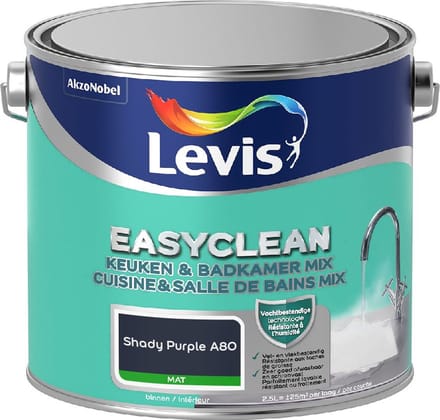 Levis - Easyclean Keuken & Badkamer Mix - Shady Purple A80 - Mengverf - 2,5 L