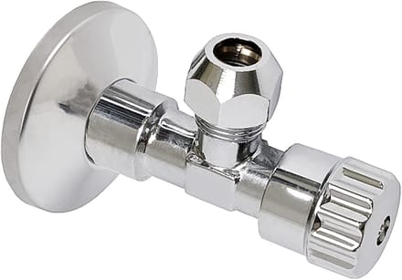 Sanivesk hoekstopkraan knel - 1/2" x 10 mm - chroom