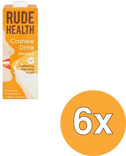 6x Rude Health Cashewnootdrank Bio (1000 ml)