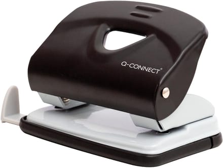 Q-CONNECT Light Duty perforator, metaal, 20 blad, zwart