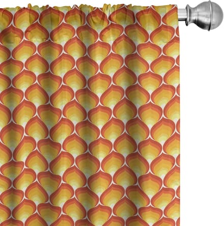 ABAKUHAUS – Gordijnen 2x75x175 cm – microvezel – halfschaduw
