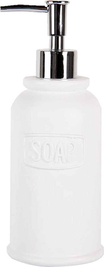 Clayre & Eef Zeepdispenser 350 ml Wit Kunststof