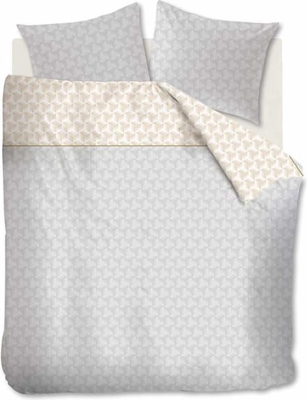 Ambiante Otis Dekbedovertrek -  Grey - Katoen - 200x200/220 cm