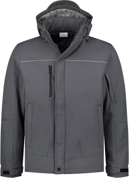 Santino Stockholm Softshell stretch Fit (310g/m2) - Antraciet - XL