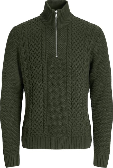 Jack & Jones Paul Knit Half Zip Sweater Heren - Maat L