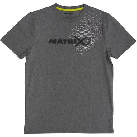 Matrix Hex Print T-Shirt Grey Small