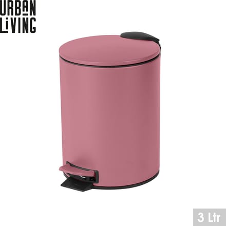 "BLUSH" BADKAMERAFVALBAK 3L MET PEDAAL EN SOFT-CLOSE SLUITING D17XH23CM