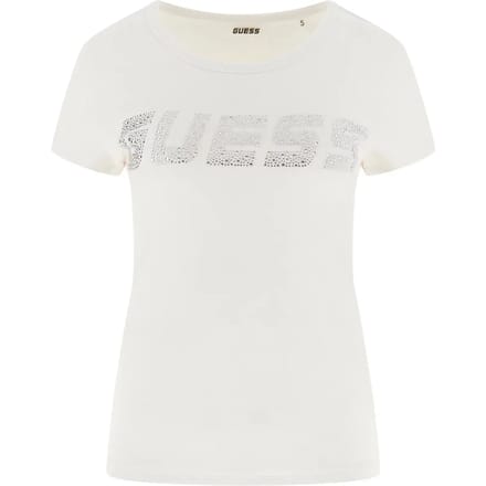 Crystal Logo Tee Short Sleeve Wo - White Shirts