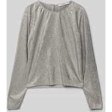 Shirt met lange mouwen en plissévouwen