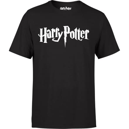 Harry Potter Logo T-Shirt - Zwart - L