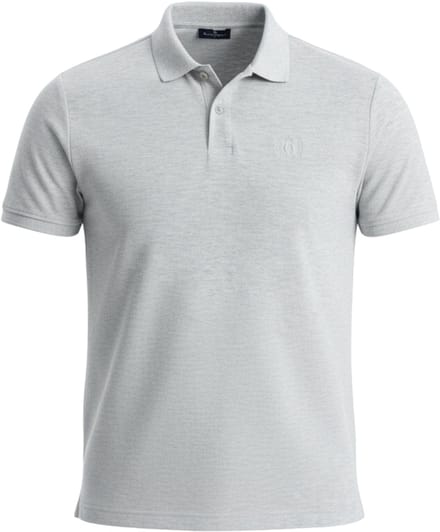 OMBRE Polo - Regular Fit - Katoen - Korte Mouw Grijs S
