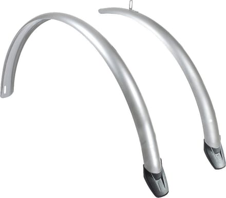 Eurofender Kunststof Spatborden Set 28 Inch Zilver