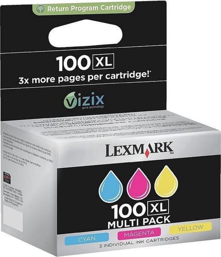 Lexmark 100XL - Inktcartridge Cyaan / Magenta / Geel
