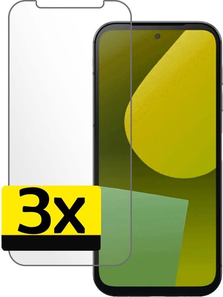 Screenprotector - Geschikt voor Fairphone 5 - 3 Stuks - Extra Sterk - Beschermglas - Gehard Glas - Tempered Glass - Screen Protector
