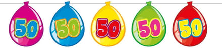 50 Jaar Birthday Ballonnen Slinger - 10 meter