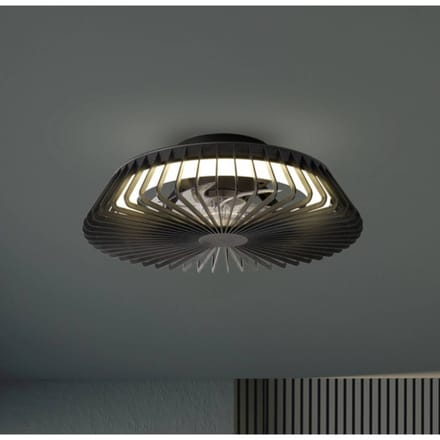 Mantra Iluminación LED plafondventilator Himalaya Mini, zwart, DC, stil, CCT