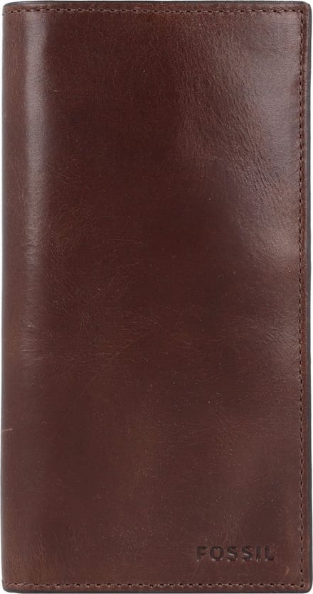 FOSSIL Leren Portemonnee Neel Executive Wallet Dark Brown Bruine