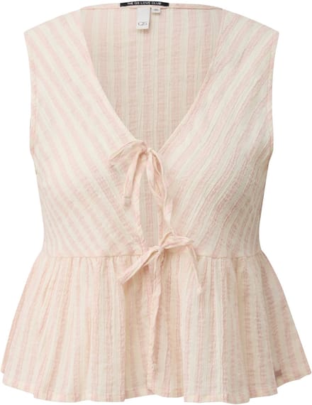 Dames knoopblouse QS Regular Fit