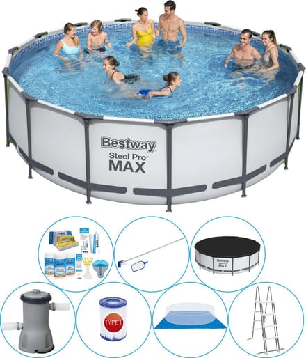 Steel Pro MAX Rond 457x122 cm - Zwembad Pakket