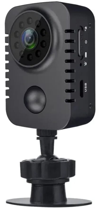 DrPhone VisionCore Mini -1080P HD Body Camera - Beveiligingscamera met Bewegingsdetectie en Nachtzicht + 16GB Micro SD