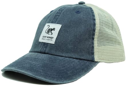 Surf Monkey - Trucker Cap - 5 Panel - One Size - Cotton - Blauw