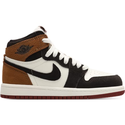Jordan Aj1 Retro Hi Og Peuterschoenen - Bruin - Maat 35 - Leer