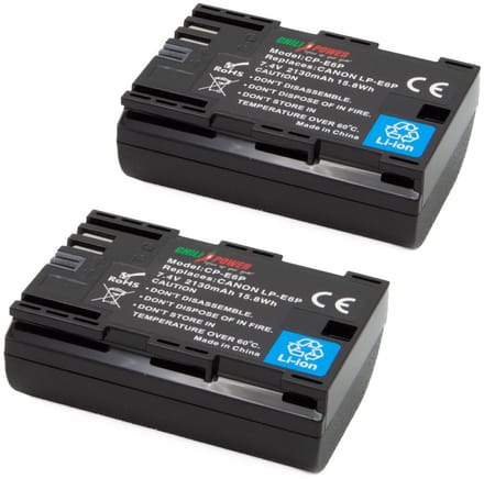 ChiliPower LP-E6P accu voor Canon - 2130mAh - 2-Pack
