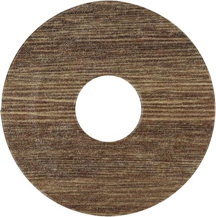 Zelfkl. rozet (17 mm) eiken bruin geolied (10 st.)