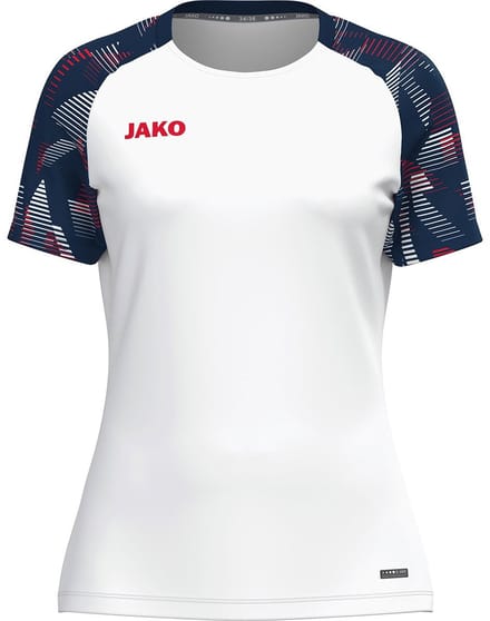 Jako Sonic T-Shirt Dames - Wit / Marine / Rood | Maat: 42/44