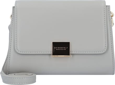 SEIDENFELT MANUFAKTUR Schoudertas Ellanda Crossbag Light Grey / Gold Lichtgrijs