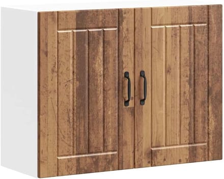Wandkast Keuken Lucca Houtbewerking Oude Houtkleur Kast Ruimtebesparend