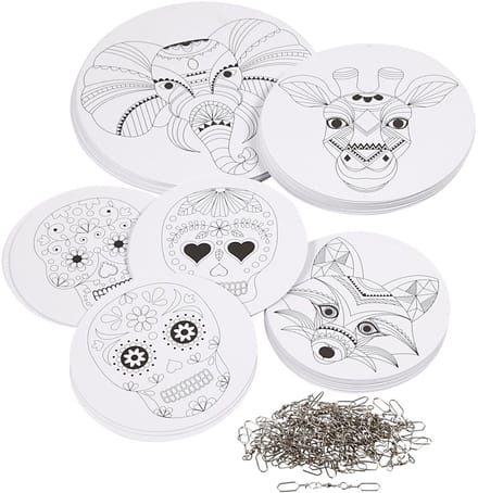 Mobielen met motief, d 12+15+18 cm, 300 gr, wit, 20 set/ 1 doos