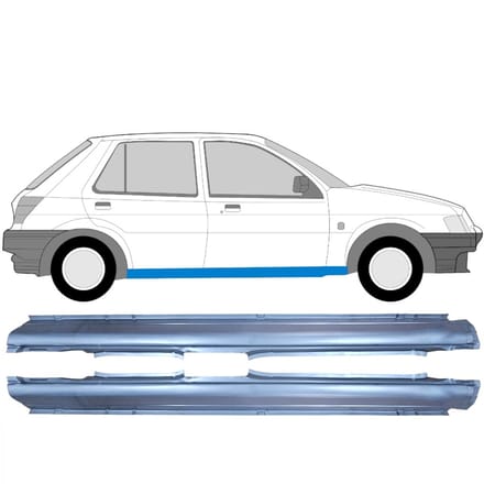 Volledige dorpel voor Ford Fiesta 1989-1995 / Links + Rechts / Set