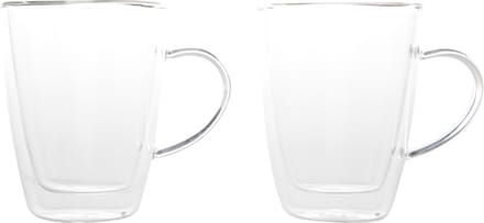 Cosy & Trendy Isolate Beker - Glas - 25cl - Ø 8.5 cm x 11 cm - Set-2 - Dubbelwandig