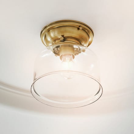 LOBERON Plafondlamp Amélor antiekmessing/helder