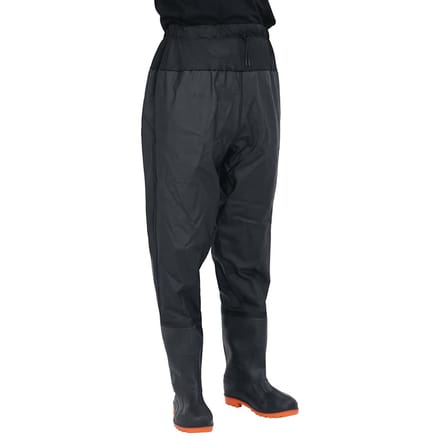 vidaXL - Waadpak - met - laarzen - maat - 46 - zwart