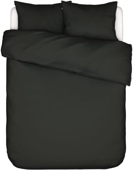 Essenza Minte Dekbedovertrek Katoensatijn Antraciet - Lits-Jumeaux - 240x200/220 cm