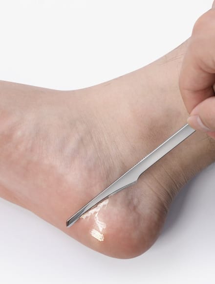 Hiden - Eeltrasp - Pedicureset - Pedicure mesjes - Eeltmesjes - Manicure set - Eeltschraper - Professionele Eeltverwijderaar - Zilver