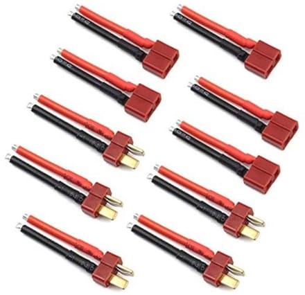 5 Pairs T-Stickers and Connectors with 14AWG Silicone Wire for RC Lipo Battery Cables