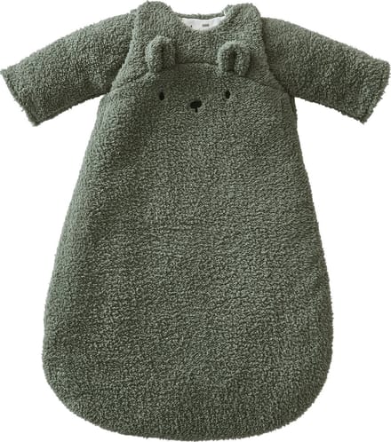 Vertbaudet Slaapzak Green Forest - baby - afneembare mouwen - beren