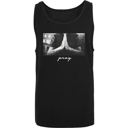 Mister Tee - Pray Tanktop - S - Zwart
