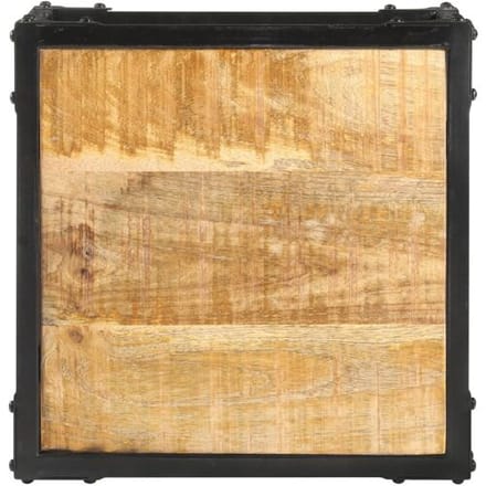 vidaXL - Salontafel - 40x40x36 - cm - massief - ruw - mangohout