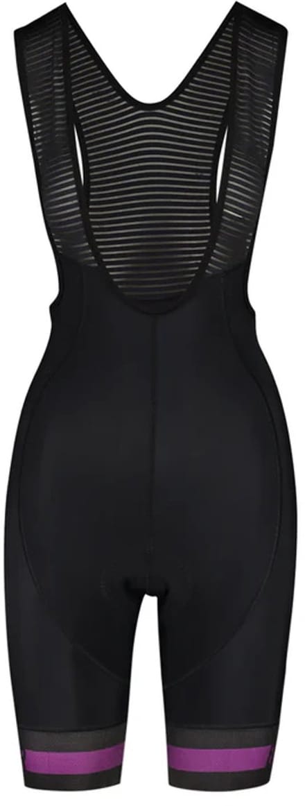Bioracer Icon Dames Wielerbroek Black Deep Purple Maat XL