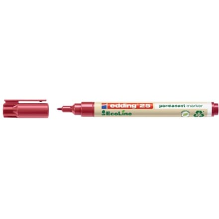 Viltstift edding 25 Ecoline rond 1mm rood