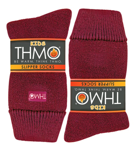 THMO - Indoor Slipper Sokken met Grijpers voor Kinderen - Fuchsia