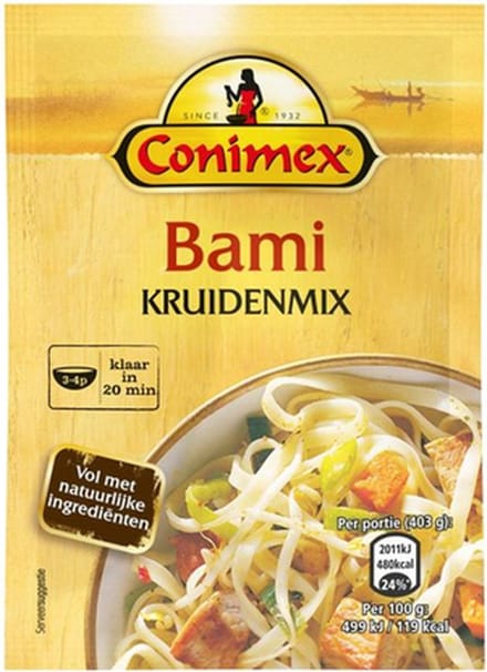 Conimex | Kruidenmix | Bami | 25 x 19 gram