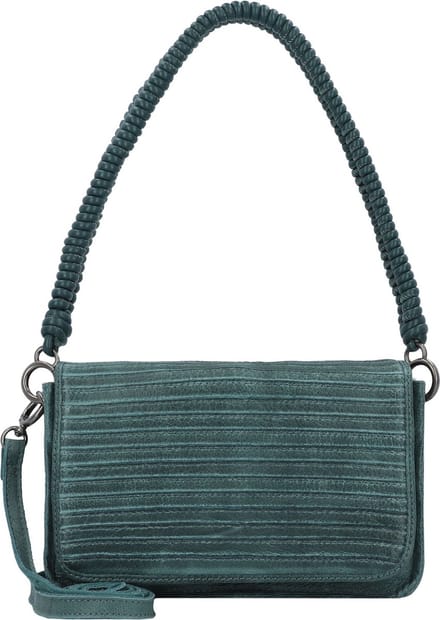 FREDsBRUDER Leren Schoudertas Enna Flap Crossbag Deep Petrol