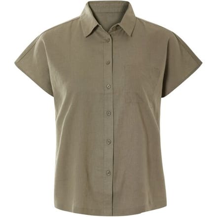 ESMARA Linnen dames blouse (Olijfgroen, 34)