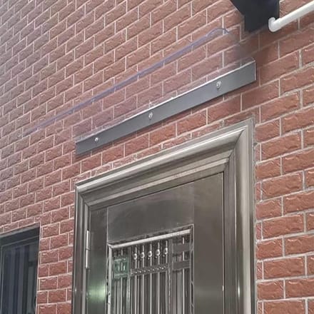 Deur Overkapping - Regenscherm Luifel - Bescherming Buiten - Stabiele Frame Structuur - 50x120cm - Transparant